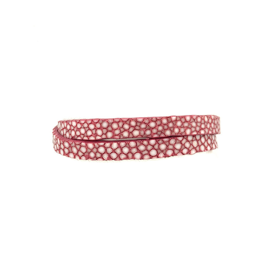 Aaron Basha Fuchsia Stingray Double Strap -