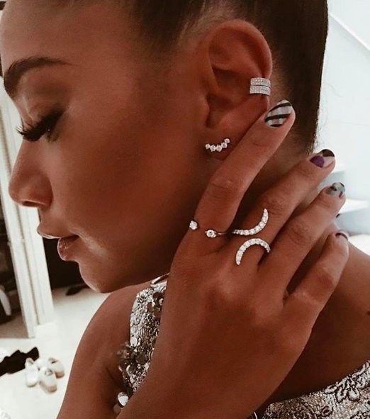 Anita Ko Arc Diamond Studs - AKARC-WG