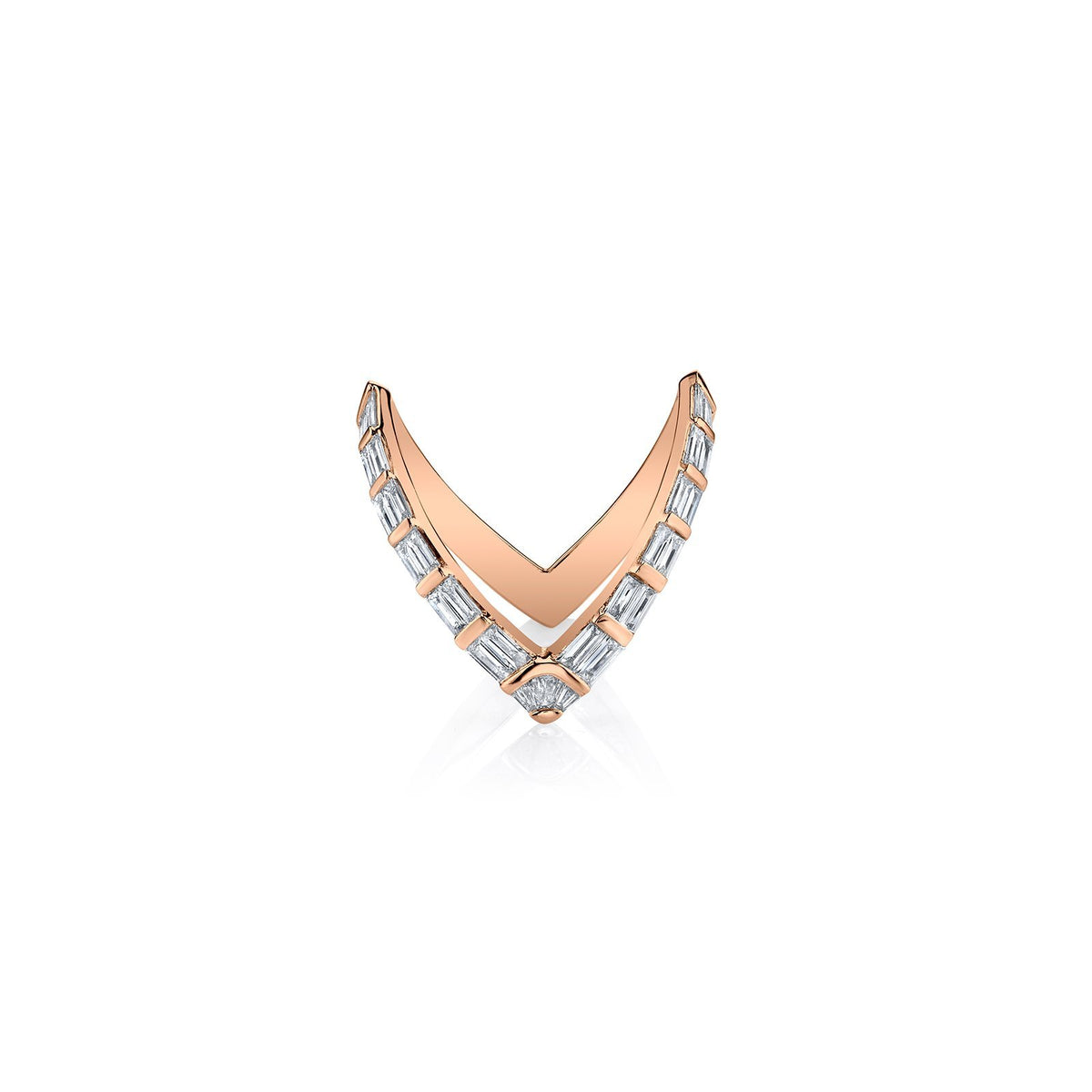 Anita Ko Baguette V Ring -