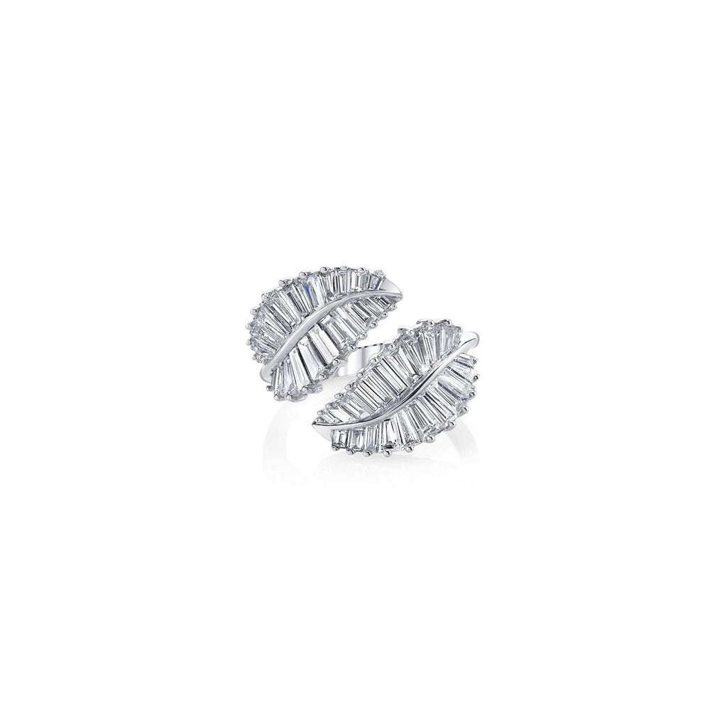 Anita Ko Classic Palm Leaf Diamond Ring - AKPLR-WG