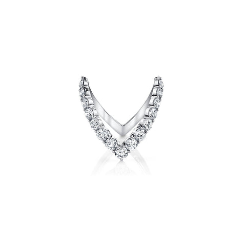 Anita Ko Diamond Floating V Ring-Anita Ko Diamond Floating V Ring -