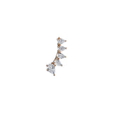 Anita Ko Pear Diamond Floating Earring - AKFPEAR-RG