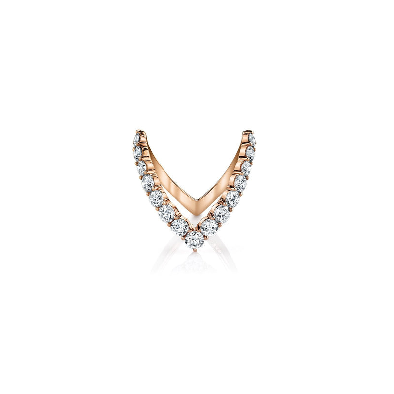 Anita Ko Round Diamond V Ring-Anita Ko Roung Diamond V Ring - AKRDVF-RG