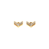 Arrow Diamond Stud Earrings-Arrow Diamond Stud Earrings - DERDI00687