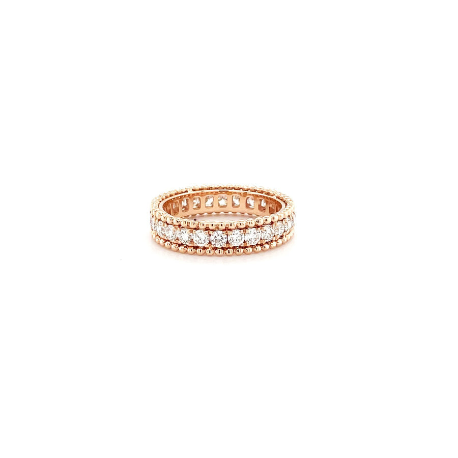 Beaded Eternity Diamond Band -