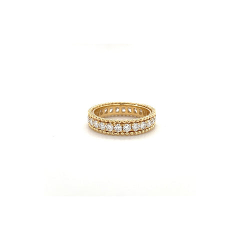 Beaded Eternity Diamond Ring -