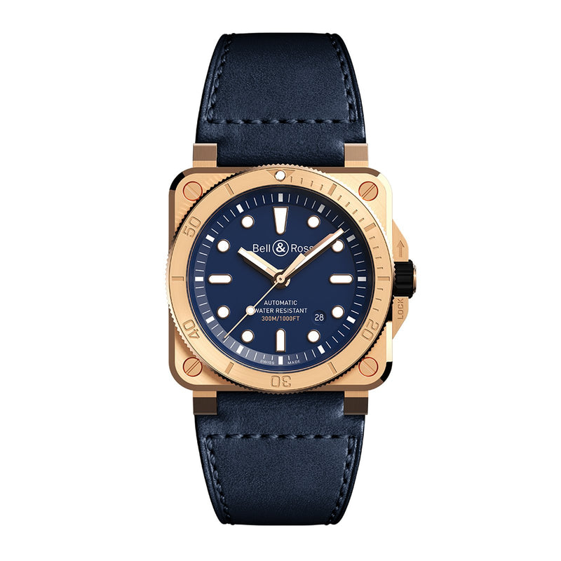 Bell & Ross BR 03-92 Diver Bronze Navy Blue-Bell & Ross BR 03-92 Diver Bronze Navy Blue - BR0392-D-BU-BR/SCA