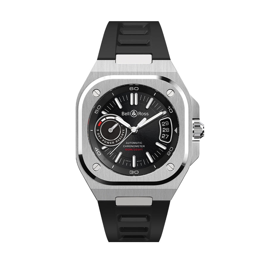 Bell & Ross BR-X5 BLACK STEEL - BRX5R-BL-ST/SRB