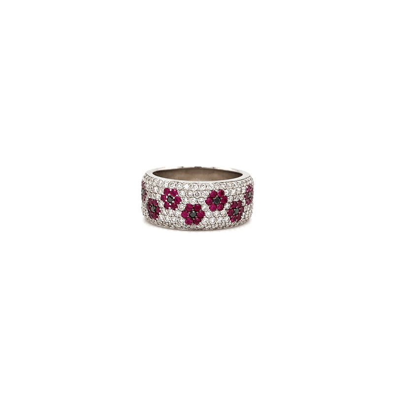 Bez Ambar Flower Ring-Bez Ambar Flower Ring - RRBEZ00055