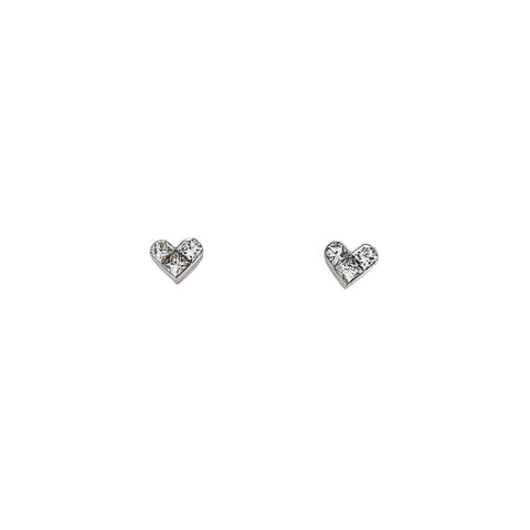 Bez Ambar Heart Stud Earrings-Bez Ambar Heart Stud Earrings -