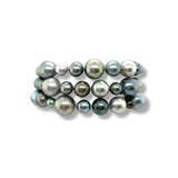 Black Cultured Pearl Bracelet-Black South Sea Cultured Pearl Bracelet - PBMAS00273