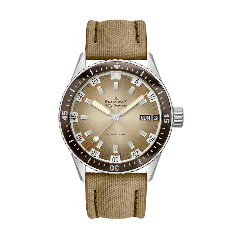 Blancpain Fifty Fathoms Bathyscaphe Day Date Desert Edition-Blancpain Fifty Fathoms Bathyscaphe Day Date Desert Edition - 5052-1146-E52A