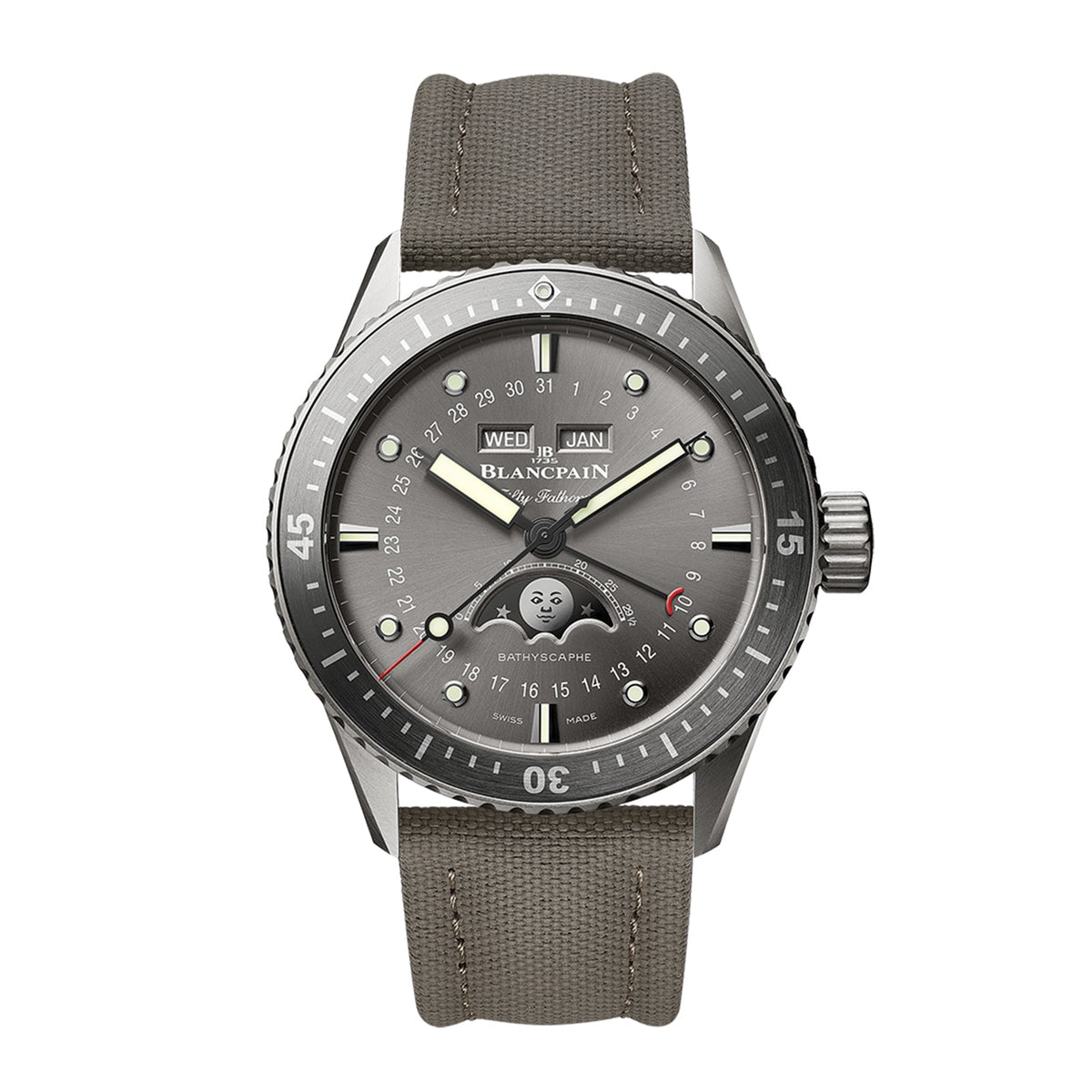 Blancpain Fifty Fathoms Bathyscaphe Quantième Complet Phases de Lune - 5054-1210-G52A