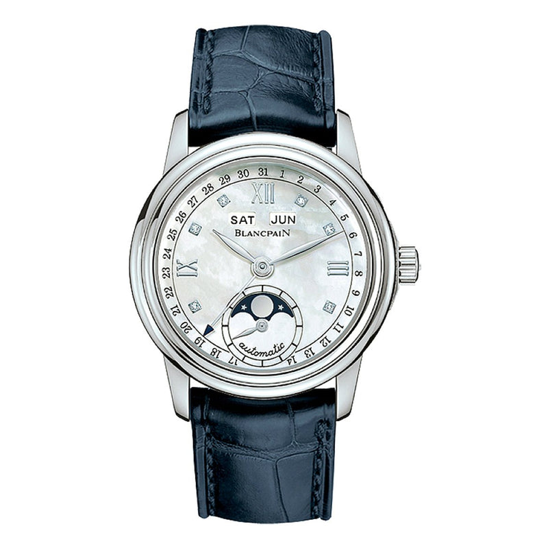 Blancpain Ladybird Léman Moonphase & Complete Calendar Ladies Watch 34mm-Blancpain Léman Moonphase & Complete Calendar Ladies Watch 34mm - 2360-1191A-55B