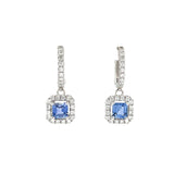 Blue Sapphire Diamond Earrings-Blue Sapphire Diamond Earrings - SETIJ00786