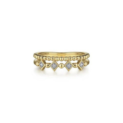 Gabriel & Co. Bujukan Diamond Stackable Ring-Bujukan diamond Easy Stackable Ring - LR52233Y45JJ