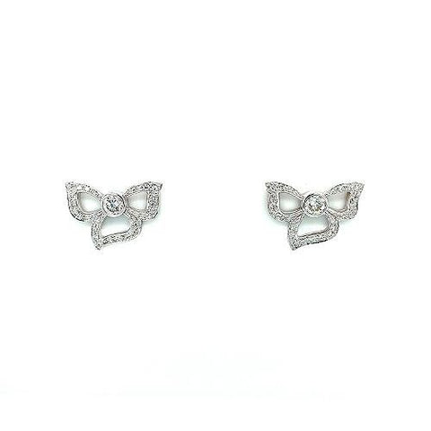Carelle Diamond Flower Earrings-Carelle Diamond Flower Earrings -