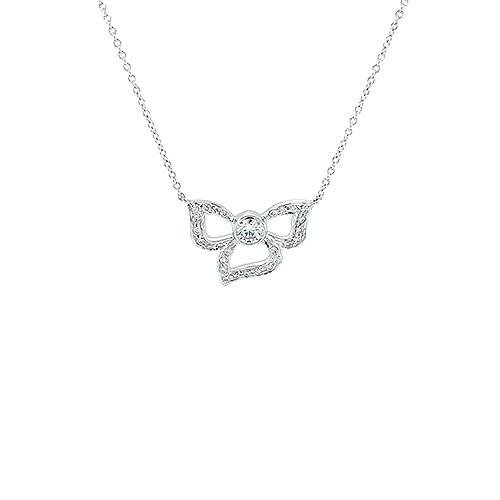 Carelle Diamond Flower Pendant and Chain -