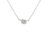 Carelle Diamond Knot Pendant and Chain -