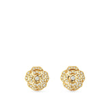 CHANEL Bouton de Camélia Earrings - J12038 - CHANEL Bouton de Camélia Earrings in 18K yellow gold with diamonds.