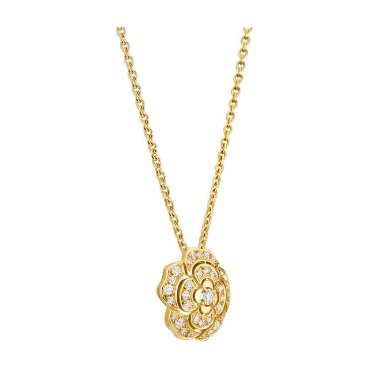 CHANEL Bouton de Camélia Necklace-CHANEL Bouton de Camélia Necklace - J12037