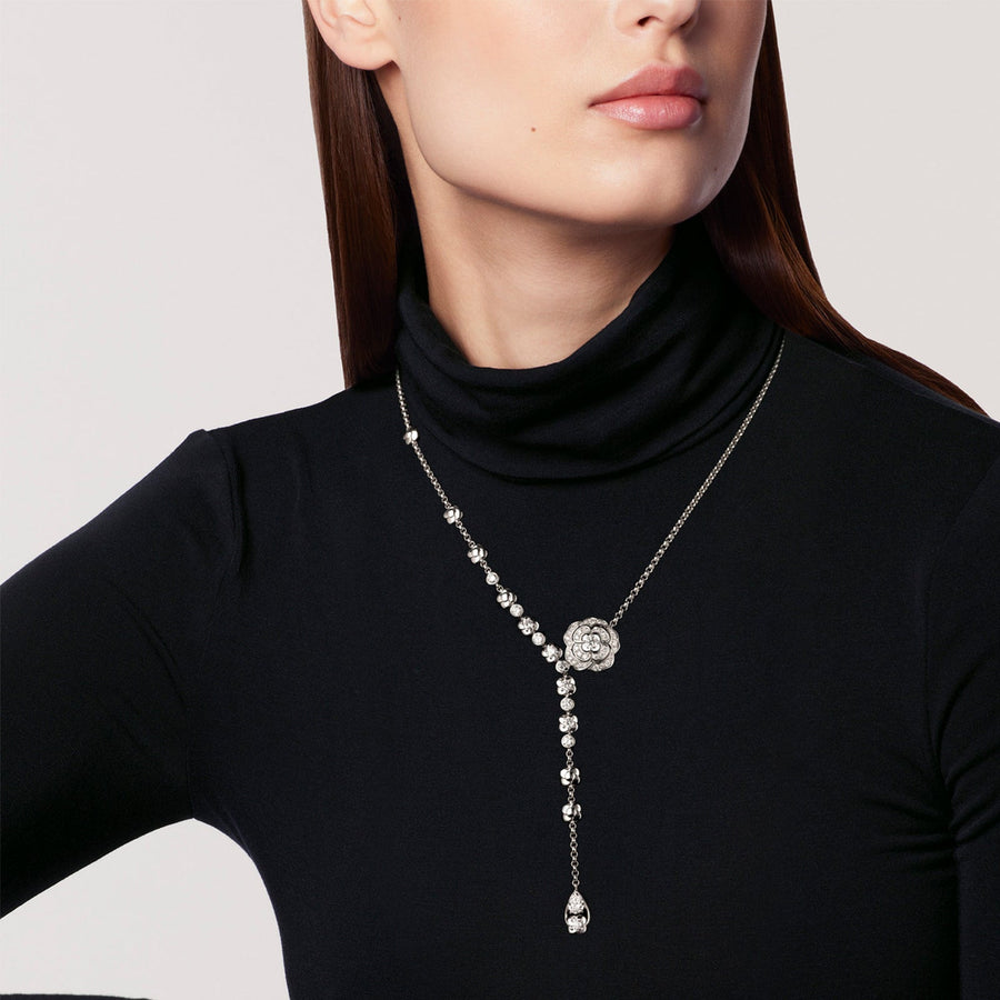 CHANEL Bouton de Camélia Necklace - J12058
