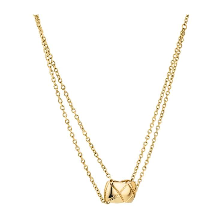 Chanel Rose Gold Diamond Coco Crush Necklace J11359 at 1stDibs | chanel  coco crush necklace, rose gold chanel necklace, coco crush necklace dupe