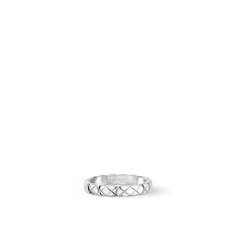CHANEL Coco Crush Ring-CHANEL Coco Crush Ring in 18 karat white gold quilted motif.