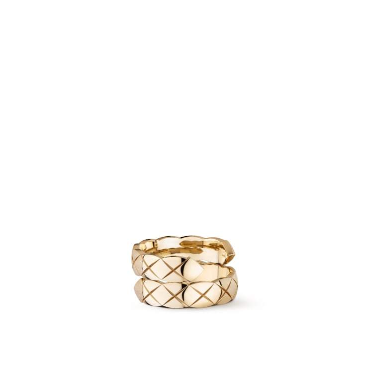Chanel Coco Crush #53 Ring No. 12.5 18K K18 Yellow Gold Diamond Women's Size 6.5