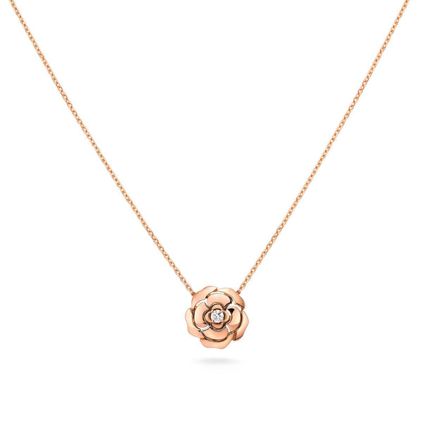 rose gold chanel necklace