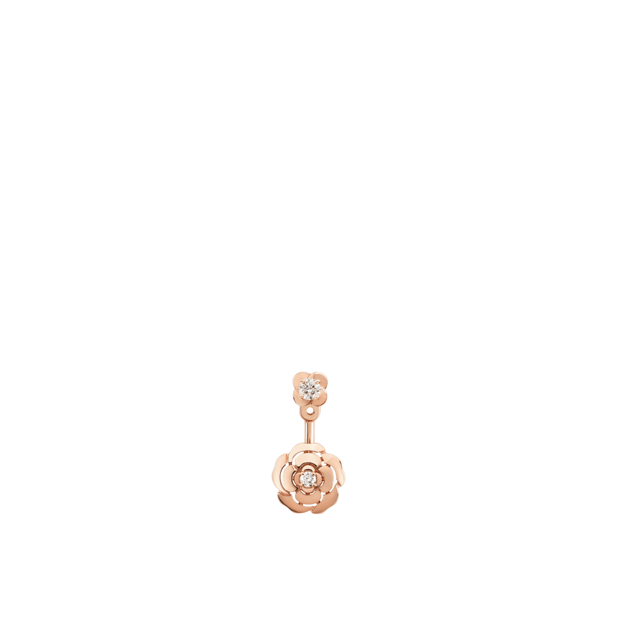CHANEL Extrait de Camélia Single Earring - J12119