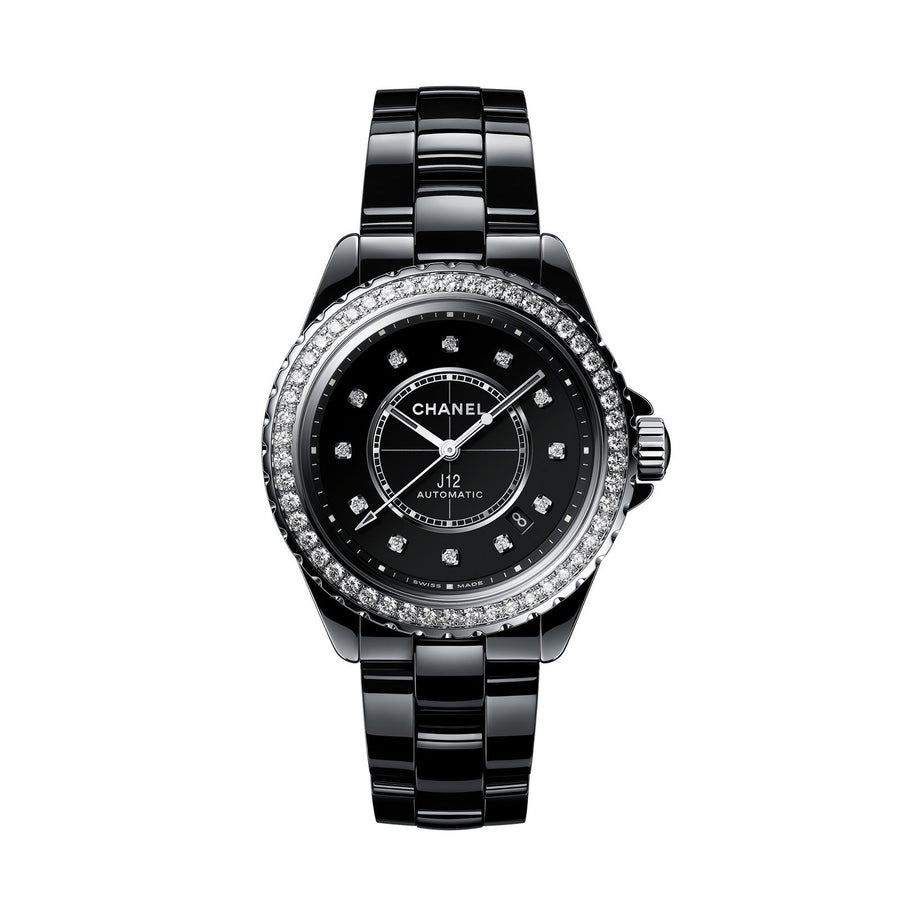 CHANEL J12 Caliber 12.1 Diamond Bezel Watch - H6526