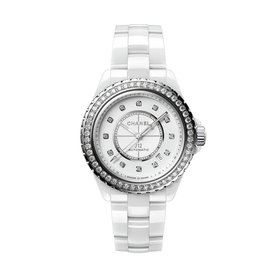 CHANEL J12 Caliber 12.1 Diamond Bezel Watch - H7189