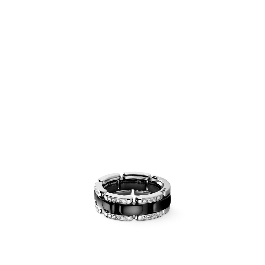 Chanel Ultra Link Ring Ceramic with 18K White Gold White gold 240013480