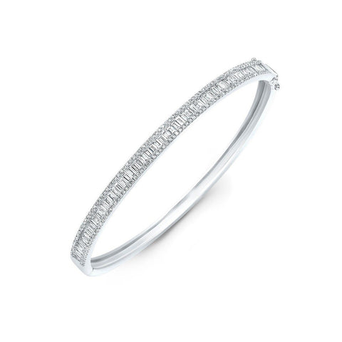 Channel Set Baguette Bangle-Channel Set Baguette Bangle - DBMKD00935