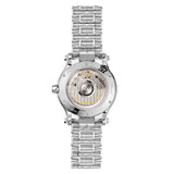 <em data-mce-fragment="1"></em><span data-mce-fragment="1">Chopard Happy Sport in 36mm stainless steel case&nbsp;and silver&nbsp;dial with seven&nbsp;floating diamonds on stainless steel bracelet, featuring a date window and automatic movement with approximately 62 hours power reserve.</span>