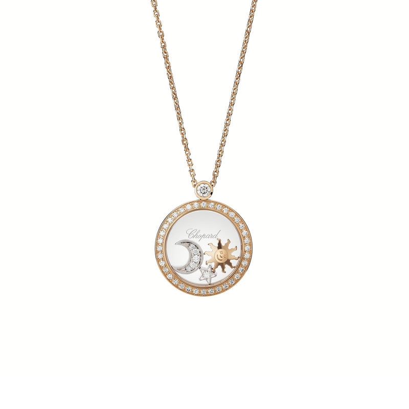 Chopard Happy Sun Moon and Stars Necklace