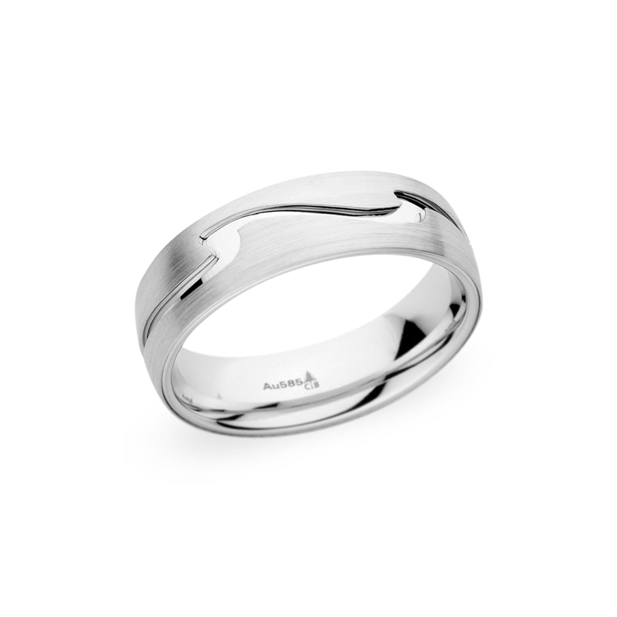 Christian Bauer 18K White Gold Band 6.5mm - 274118030290