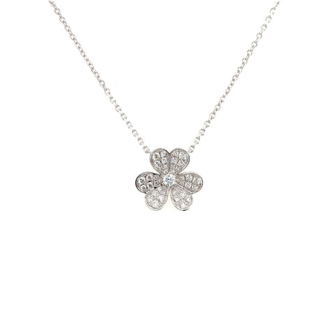 Clover Diamond Necklace-Clover Diamond Necklace - DNTIJ02106