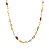 Colored Stone Necklace-Colored Stone Necklace - ONEIC00117