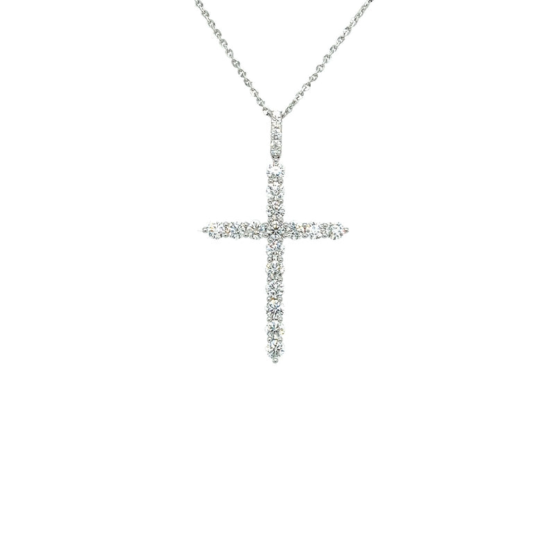 Diamond Cross Pendant and Chain-Cross Diamond Pendant - DNTIJ02197