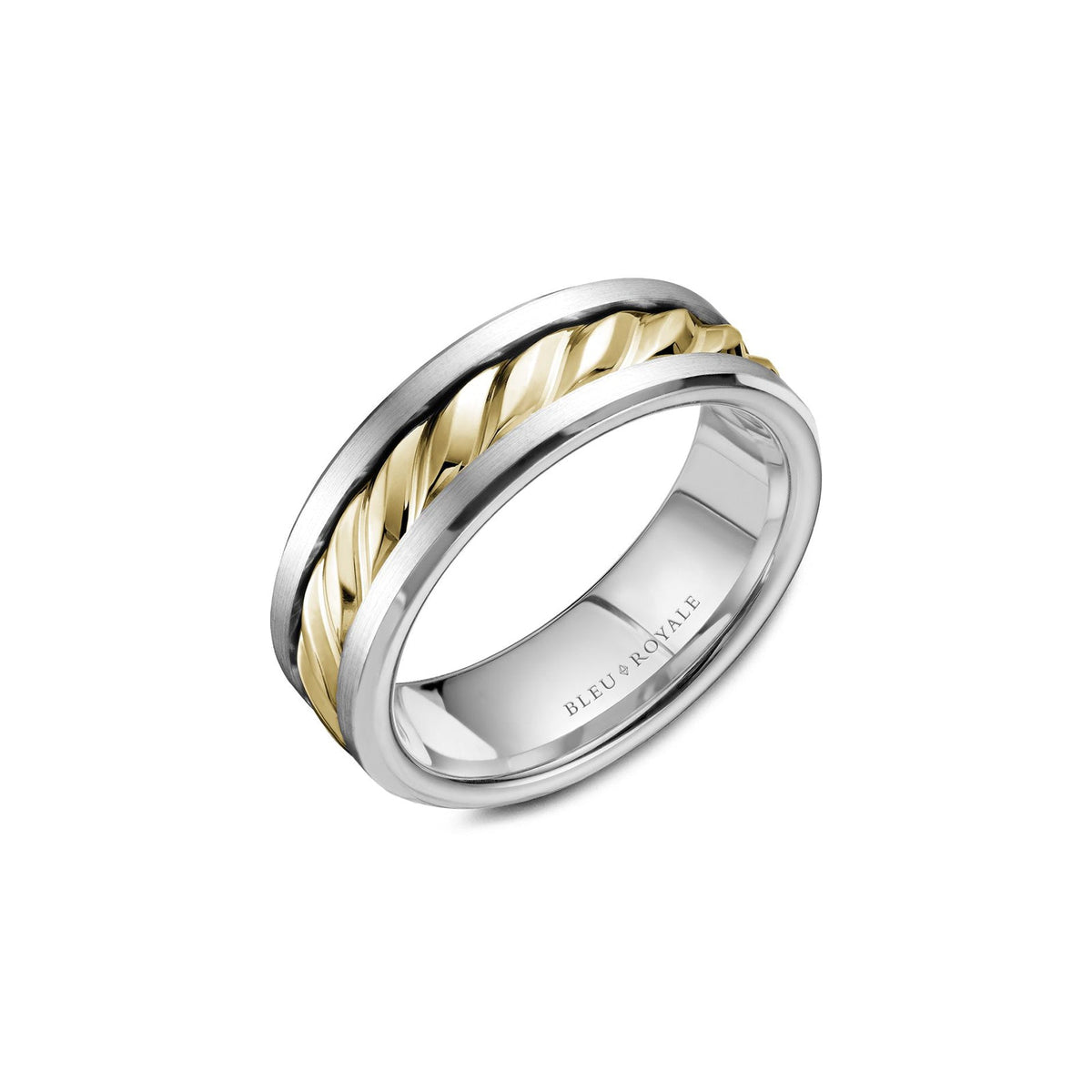Crown Ring Bleu Royale Wedding Band - RYL-060YW75