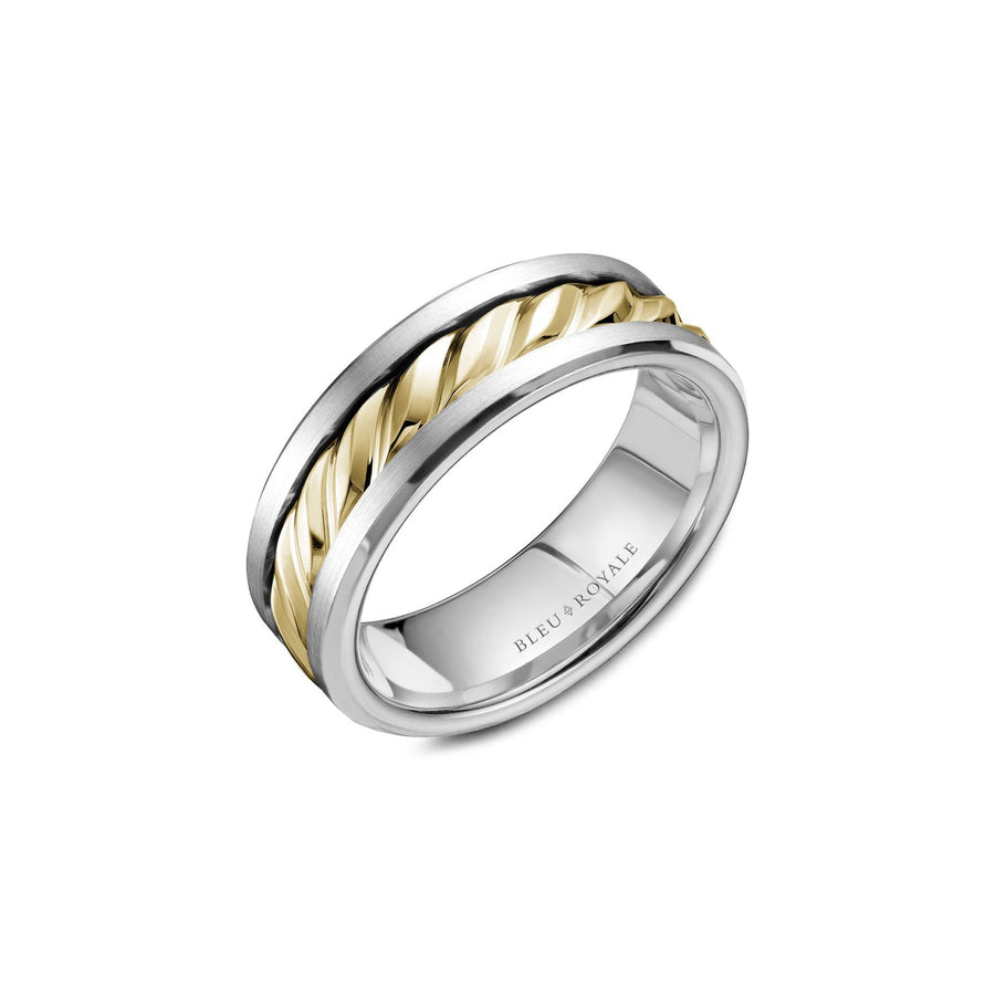 Crown Ring Bleu Royale Wedding Band - RYL-060YW75
