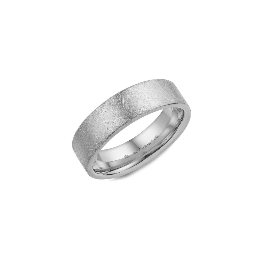 Crown Ring Classic Wedding Band -