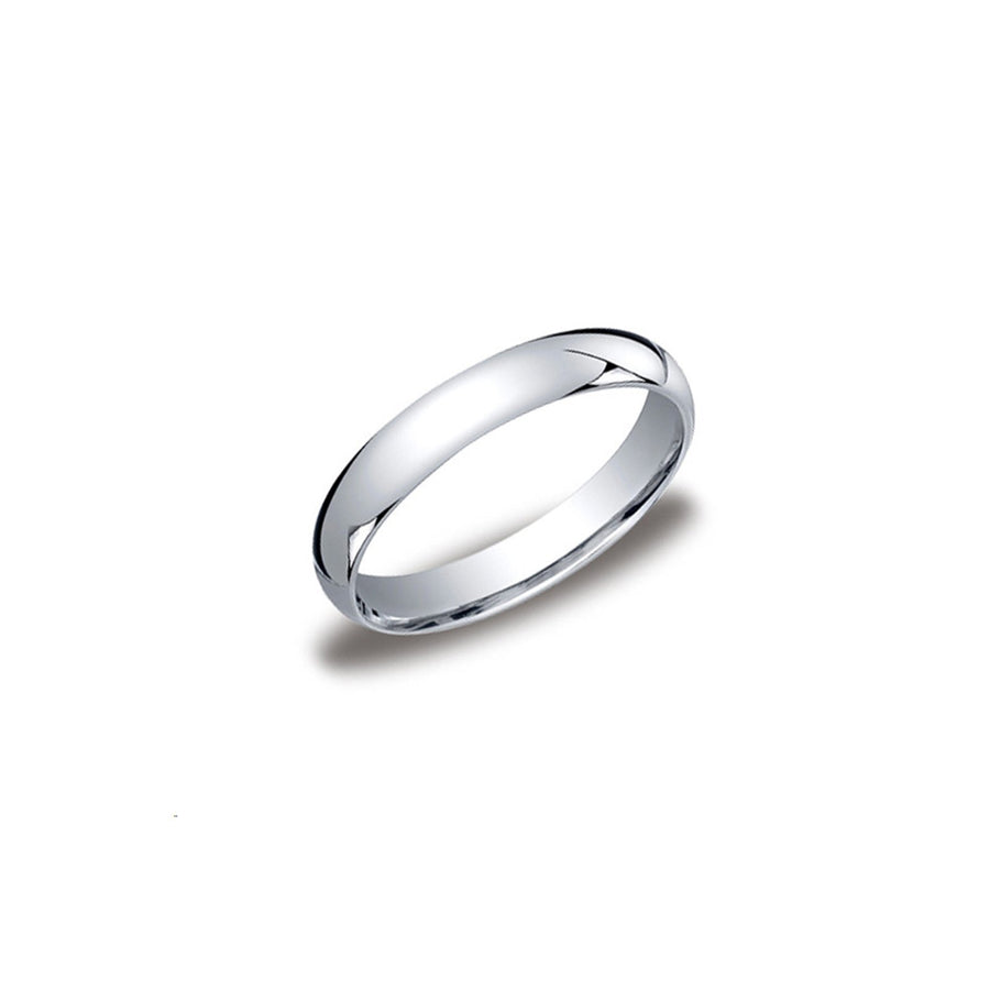 Crown Ring Dome Traditional Wedding Band -