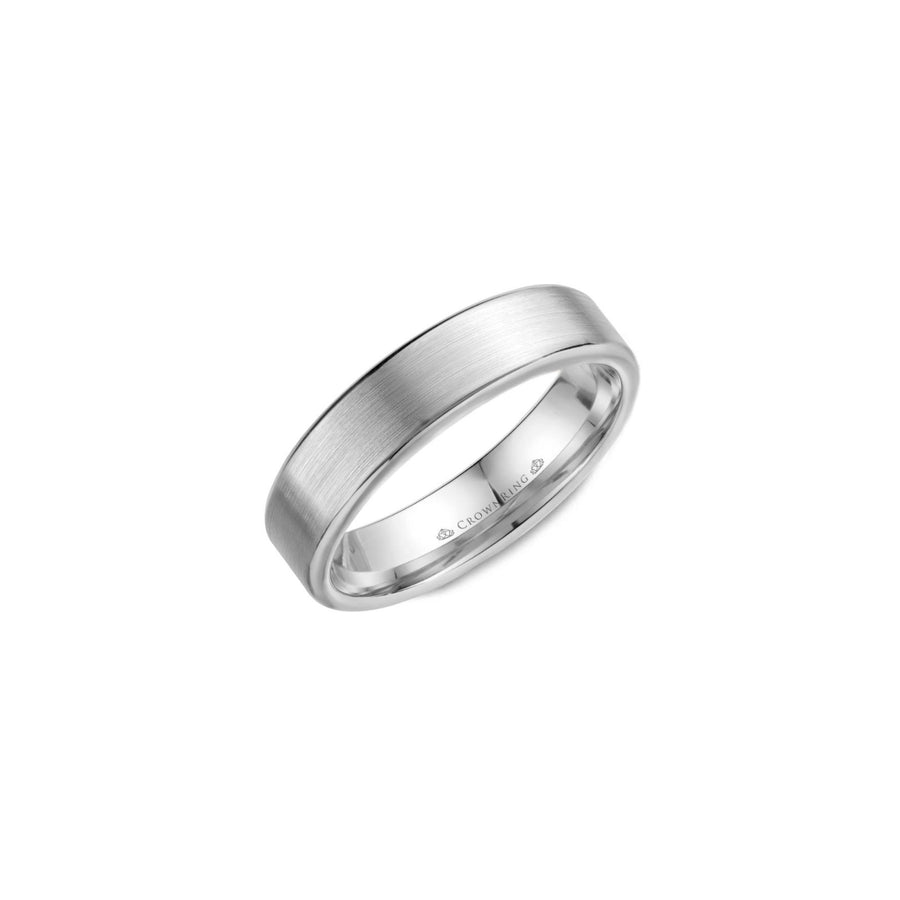 Crown Ring Wedding Band - WB-9096-S10