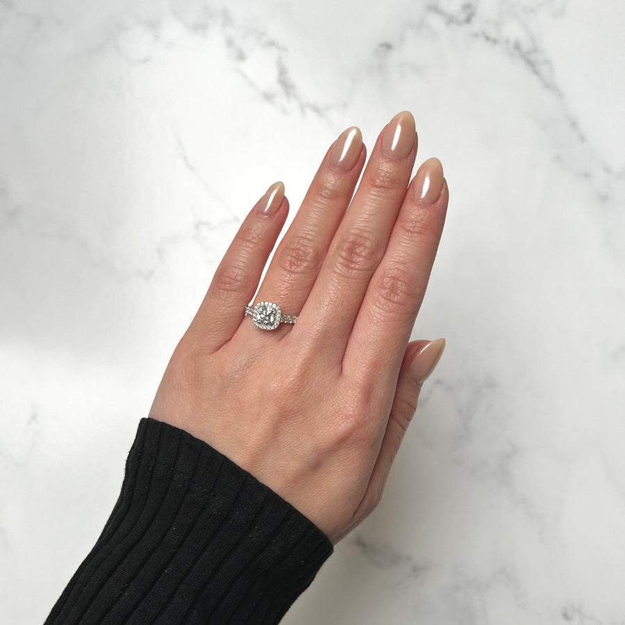 Cushion-cut Diamond Engagement Ring - DRFMK01287