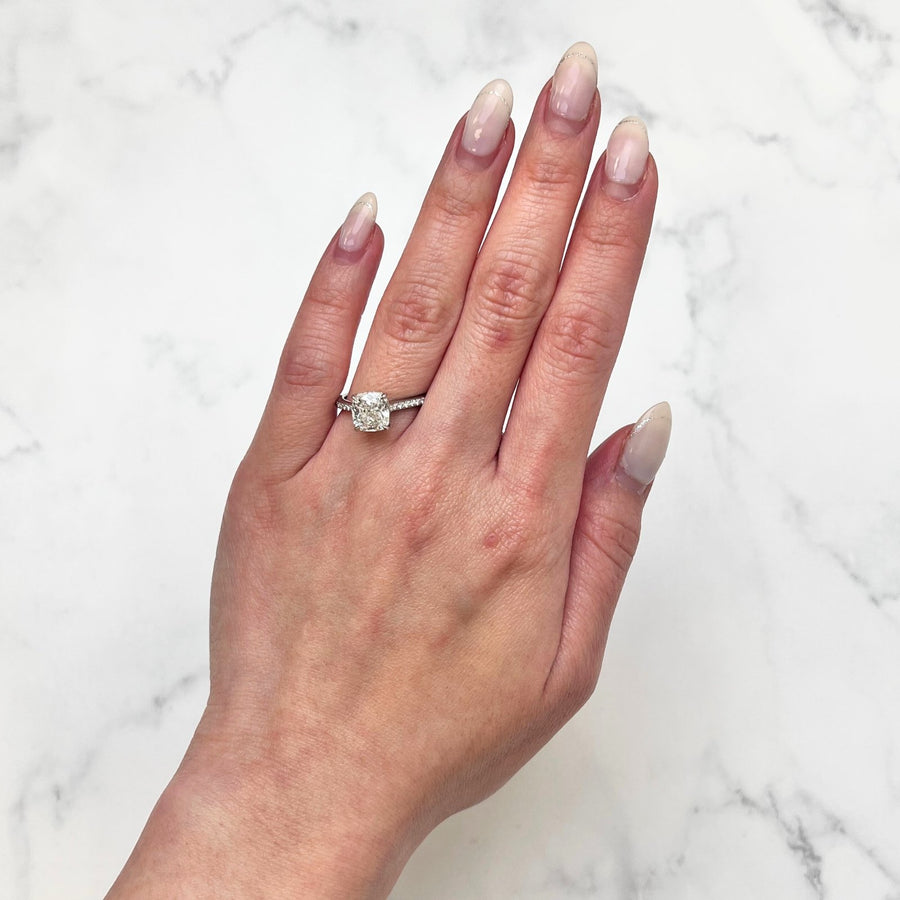 Cushion-cut Diamond Ring - DRJST02909