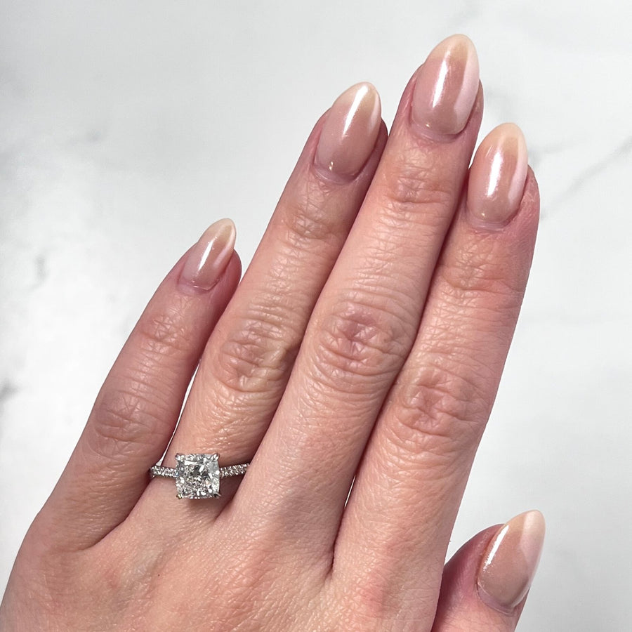 Cushion-cut Engagement Ring - DRJST01768