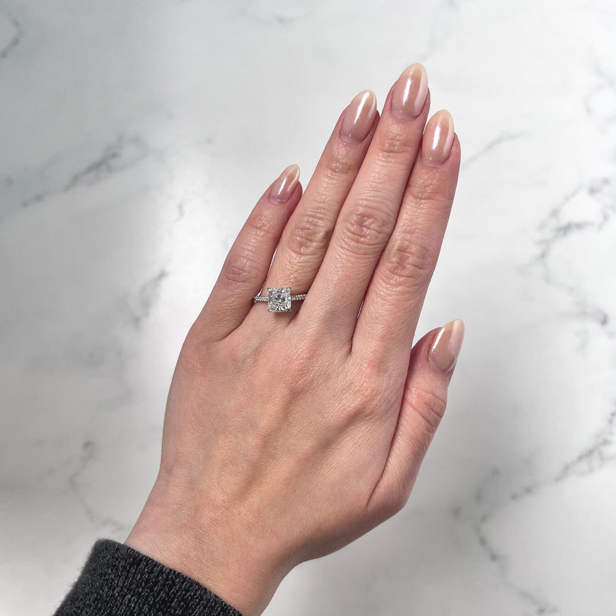 Cushion-cut Engagement Ring - DRJST01768